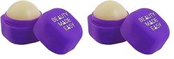 Beauty Made Easy Natural origin Lip Balm BLUEBERRY, with Natural Ingredients, 6.8 g (Paquete de 2)