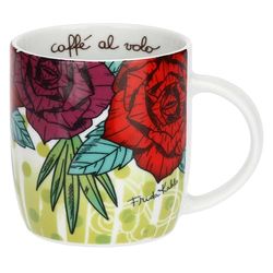 THUN - Porseleinen mok Rozen & Punten x Frida Kahlo - Porselein - Collectie x Frida Kahlo - 300 ml, Ø 8,5 cm, H 10,5 cm