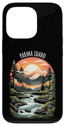 Parme Idaho USA Scenic Mountain River Valley Design Coque pour iPhone 13 Pro