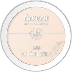 lavera Polvere compatta satinata -Light 01- nude - Olio di mandorle biologico e polvere di riso biologica - Vegano - opacizzante - Lunga durata - Texture vellutata (1 x 9,5g)