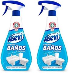 Asevi Desinfectante Baños - Limpiador Desinfectante Antical y Antimoho - Gerpostar Plus - Elimina Gérmenes y Bacterias - Aroma Fresco - Con Spray - Envase de 720 ml (Paquete de 2)