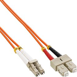 InLine 1m LC/SC 50/125m Fiber Optical Duplex Cable