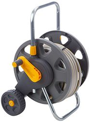 Hozelock - Carrinho porta-mangueiras para 45 m de 12,5 mm - inclui 20 m de mangueira e todos os acessórios - pronto para uso