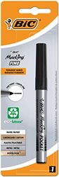 BIC Marking Fine Ecolutions - Pennarello permanente con punta conica fine, colore: nero, confezione da 1