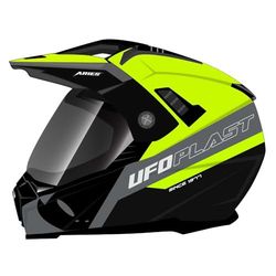 UFO PLAST ARIES HJÄLM GUL/SVART S