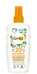 LOVEA - Spray Hydratant FPS 20 - Moyenne Protection Solaire Visage & Corps - Monoï De Tahiti - Protection UVA/UVB - Résistant À L'Eau & Anti Traces Blanches - Vegan - Fabriqué En France - 150 ml