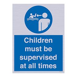 Children must be supervised at all times Sign - 300x400mm - A3P