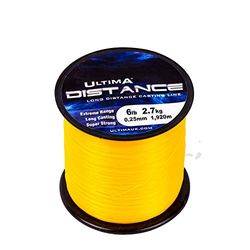 Ultima E5269 Distance Long Range Casting and Sea Fishing Line - Fire Orange, 0.25 mm - 6.0 lb