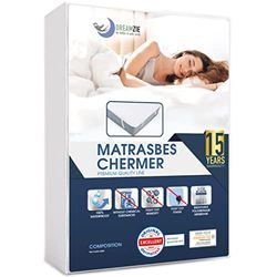 Dreamzie Matrasbeschermer - Voor Matras 200 x 200 cm - Waterdicht met 4 Elastische Hoeken - Gecertificeerd OEKO-TEX®