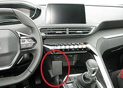 Brodit 855275 Coche - Soporte (Teléfono móvil/smartphone, Coche, Soporte pasivo, Negro, Acrilonitrilo butadieno estireno (ABS), De plástico, Montaje de abrazadera)