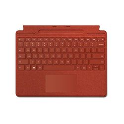 Microsoft Surface Pro 8/X Alcantara Cover with Poppy Red slot