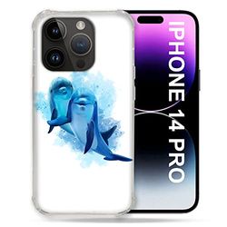 Cover per Iphone 14 Pro (6.1) Animal Dauphin Duo