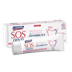 S.O.S Denti Dr Ciccarelli, Dentifricio Denti Sensibili, Dentifricio Specialistico, Riduce la Sensibilità Dentale e Garantisce un Sollievo Rapido ed Efficace, 100% Made in Italy, Tubetto 75 ml