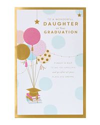 UK Greetings Dochter Graduation Card Met Envelop - Ballonnen Ontwerp