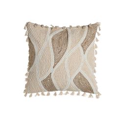 COJIN ALGODON 45X45 614 GR, BORDADO A MANO