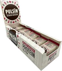 Pulsin - Maple and Peanut Vegan Protein Bars - 18 x 50g - 14.1g Protein, 4.7g Fibre, 240 Kcal Per Serving - Gluten Free, Plant Based, Palm Oil Free and Dairy Free Snack Bar