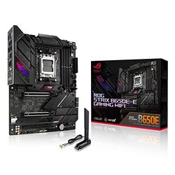 ASUS ROG STRIX B650E-E GAMING – Carte mère AMD Ryzen AM5 ATX (16+2 phases d'alimentation, DDR5, 4 x M.2, PCIe 5.0, WiFi 6E, 2.5G LAN, USB 3.2 Gen 2x2 Type-C rear I/O port, Aura Sync RGB)