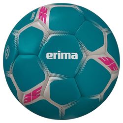 Erima FLASH Duro Pallone da Pallamano (7202503), turchese/grigio, 3