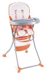 Italbaby Sponge Cover voor Hoge Stoel, Wit/Oranje, Multi-Color, One Size
