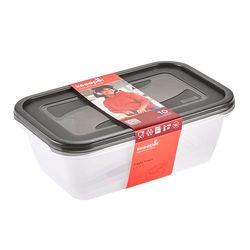 keeeper Set 2x Fredo Tarro de conservación de alimentos frescos rectangular 3,3 l