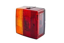 HELLA Piloto traseiro - lâmpadas incandescentes - 12 V - montagem exterior/conexão roscada - ECE - cor da tulipa: vermelho/amarelo/branco - Conector: Conector plano - 2SE 004 623-001