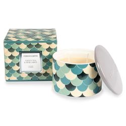Fired Earth Green Tea & Bergamot Ceramic Candle