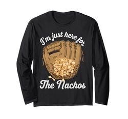 Divertido fanático de los deportes del día del juego de los nachos de Manga Larga