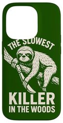 Funny Halloween Sloth – The Slowest Killer in the Woods Case for iPhone 14 Pro