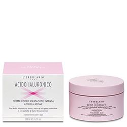 L'Erbolario, Crema Corpo Idratante Acido Ialuronico, Trattamento Anti-age, Crema Corpo Idratante, Idratazione Intensa, Formato da 200 ml
