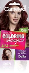 Cameleo Shampooing teinté - Rafraîchissement rapide et facile des couleurs « couleur en couleur » - Sans ammoniaque ni oxydants - Shampoing en sachet - 40 ml (4,54 Cherry Black)