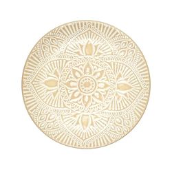HOME DECO FACTORY, KA0467, talerz ceramiczny Sahara Beige, elegancki i trwały design, idealny do wszystkich posiłków, średnica 195 cm, ciepły beżowy kolor