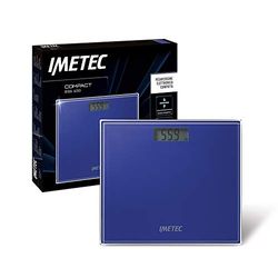 Imetec Compact ES1 100 Balance Pèse-Personne Électronique Compacte, Subtile, Large Écran LCD, Charge Maximale 150 kg