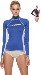 Cressi Rash Guard Lady Long SL T-shirt de manga comprida, tecido elástico especial, proteção solar UV (UPF) 50 +, mulher