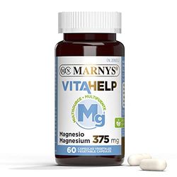 Magnesio 375 Mg - 60 Cápsulas, Tri-fuente, Apto Para Veganos