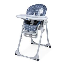 Chicco Polly Easy Krzesełko Dla Dziecka Od 6 Miesięcy do 3 Lat (15 kg), Regulowane Krzesełko z 4 Kołami, Regulowane Oparcie, Kompaktowe po Złożeniu