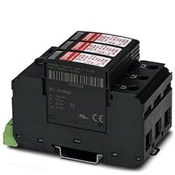 PHOENIX CONTACT VAL-US-347/30/3+0-FM Parafoudre 3 canaux avec contact d'affichage à distance pour 347/600 V et 400/690 V AC 4 conducteurs
