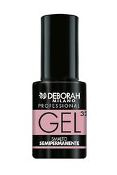 Deborah Milano Professional Semipermanent gelnagellack N.32 Rose Crepe, långvarig plumpande effekt, ger intensiva och glänsande naglar, 4,5 ml