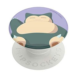 PopSockets: PopGrip - Soporte y Agarre para Teléfonos Móviles y Tablets con un PopTop Intercambiable - Pokémon - Snorlax Knocked