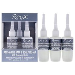 Roux Anti-Aging Hair and Scalp Rehab Treatment For Unisex 3 x 0.5 oz Treatment
