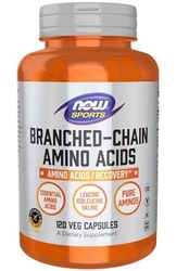Now Foods, BCAA (Branched-Chain Acids), 120 cápsulas veganas, aminoácidos de cadena ramificada