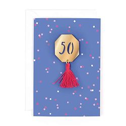 Hotchpotch Spiegel 50e Verjaardagskaart met '30' Badge