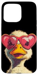 Cool Duck Love Occhiali da sole per uomo e donna Custodia per iPhone 15 Pro Max