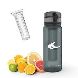 Daikoku - Bottiglia Sportiva d'Acqua da 750 ML | Senza BPA | Antisperimento | Ergonomica e Resistente agli Urti | Ideale per Sport e Attività all'Aperto | Grigio | 750 ML