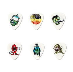Dunlop BL111P.60 Dirty Donny Series 1 - Púas surtidas, 0.60 mm, paquete de 6 jugadores
