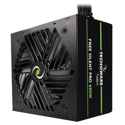 Tecnoware Alimentatore Free Silent PRO 650 per PC Evoluti con Scheda Grafica NVIDIA GeForce GTX - RTX, Ventola Silenziosa, connettori PCI-E, CPU 4+4, SATA, Molex