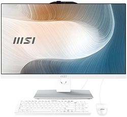 MSI Modern AM242P 12M-645EU All In One Ordenador de Sobremesa 23.8 pugadas IPS LED FHD 16:9, FreeDos, Intel Core i5-1235U, 16GB RAM, 512GB SSD, Intel Iris Xe Graphics, Blanco