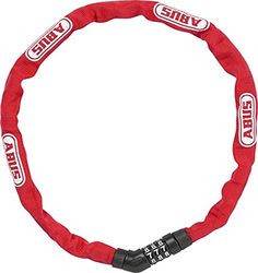 ABUS Steel-O-Chain 4804C - lucchetto a combinazione in acciaio speciale livello di sicurezza 3 75 cm rosso