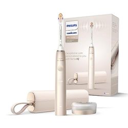 Philips Sonicare DiamondClean Prestige 9900 - brosse à dents électrique avec 1 tête de brosse A3 Premium tout-en-un et un boîtier de charge couleur perle (modèle HX9992/11)