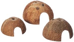 Trixie Three Coconut Hideaway Home, 10 x 12 x 8 cm, Pack of 3