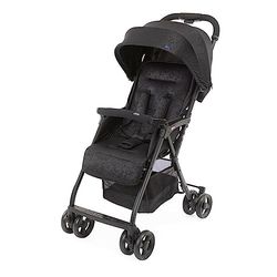 Chicco OHlalà 3 Poussette Canne Bébé Ultra légère, Compacte, Pliable et Inclinable de la Naissance à 15 kg, avec un Grand Panier, Housse de Pluie Incluse, et Toit Extensible - Jet Black